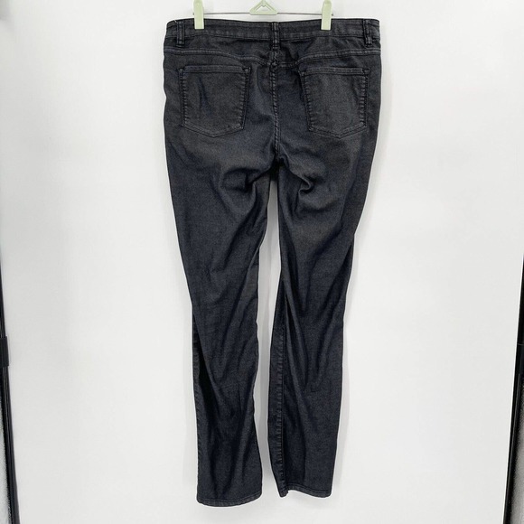 Prana Mid Rise Jeans Black Size 12 Organic Cotton Straight Leg Stretch‎ - Picture 10 of 10